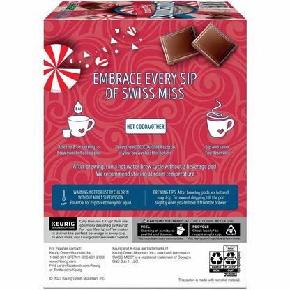 Swiss Miss® K-Cup Peppermint Hot Cocoa - Hot Cocoa, Peppermint - 22 / Box