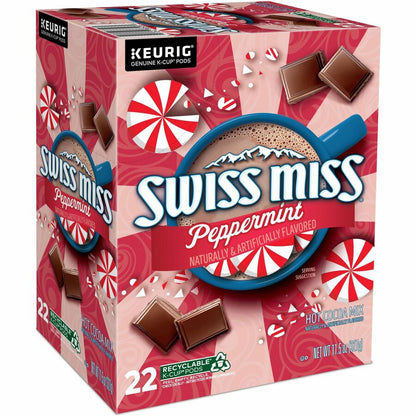 Swiss Miss® K-Cup Peppermint Hot Cocoa - Hot Cocoa, Peppermint - 22 / Box
