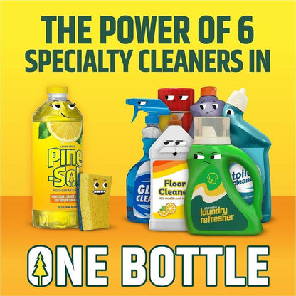 Pine-Sol Multi-Surface Cleaner - For Multi Surface - Concentrate - Liquid - 40 fl oz (1.3 quart) - Lemon Fresh Scent - 8