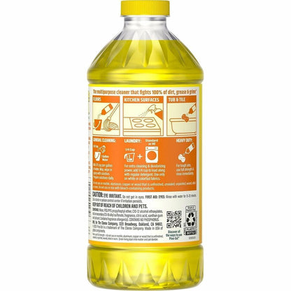 Pine-Sol Multi-Surface Cleaner - For Multi Surface - Concentrate - Liquid - 40 fl oz (1.3 quart) - Lemon Fresh Scent - 8