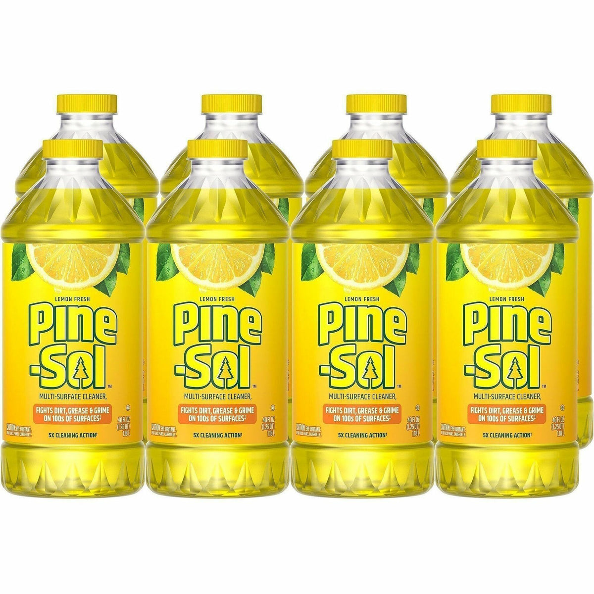 Pine-Sol Multi-Surface Cleaner - For Multi Surface - Concentrate - Liquid - 40 fl oz (1.3 quart) - Lemon Fresh Scent - 8
