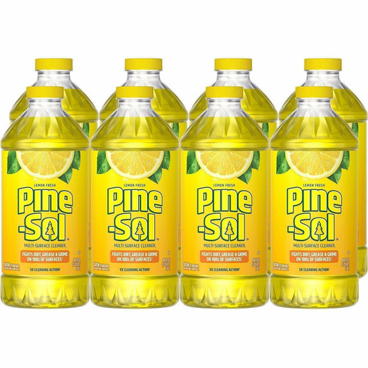 Pine-Sol Multi-Surface Cleaner - For Multi Surface - Concentrate - Liquid - 40 fl oz (1.3 quart) - Lemon Fresh Scent - 8
