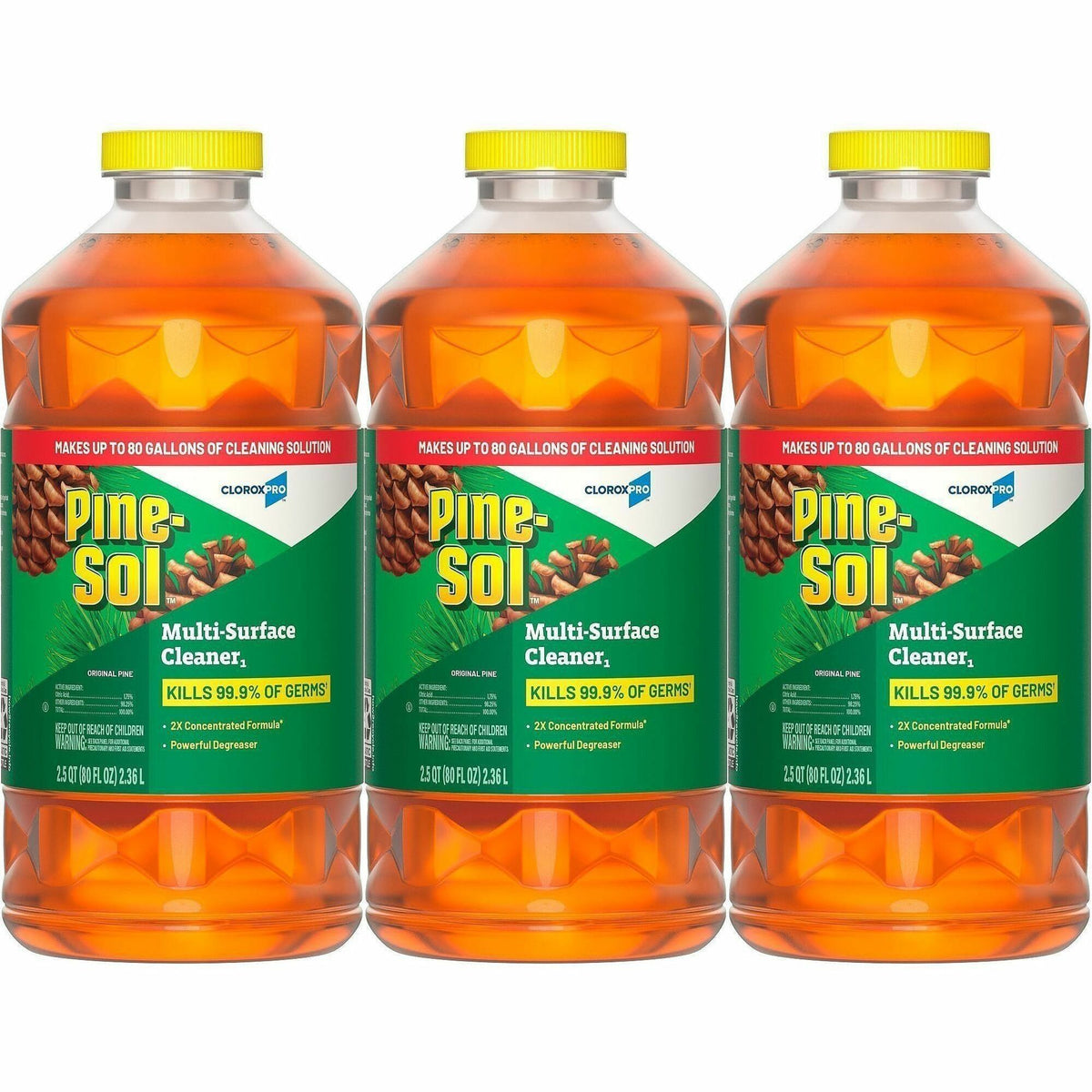 CloroxPro Pine-Sol® Multi-Surface Cleaner - For Multi Surface - Concentrate - Liquid - 80 fl oz (2.5 quart) - Original P