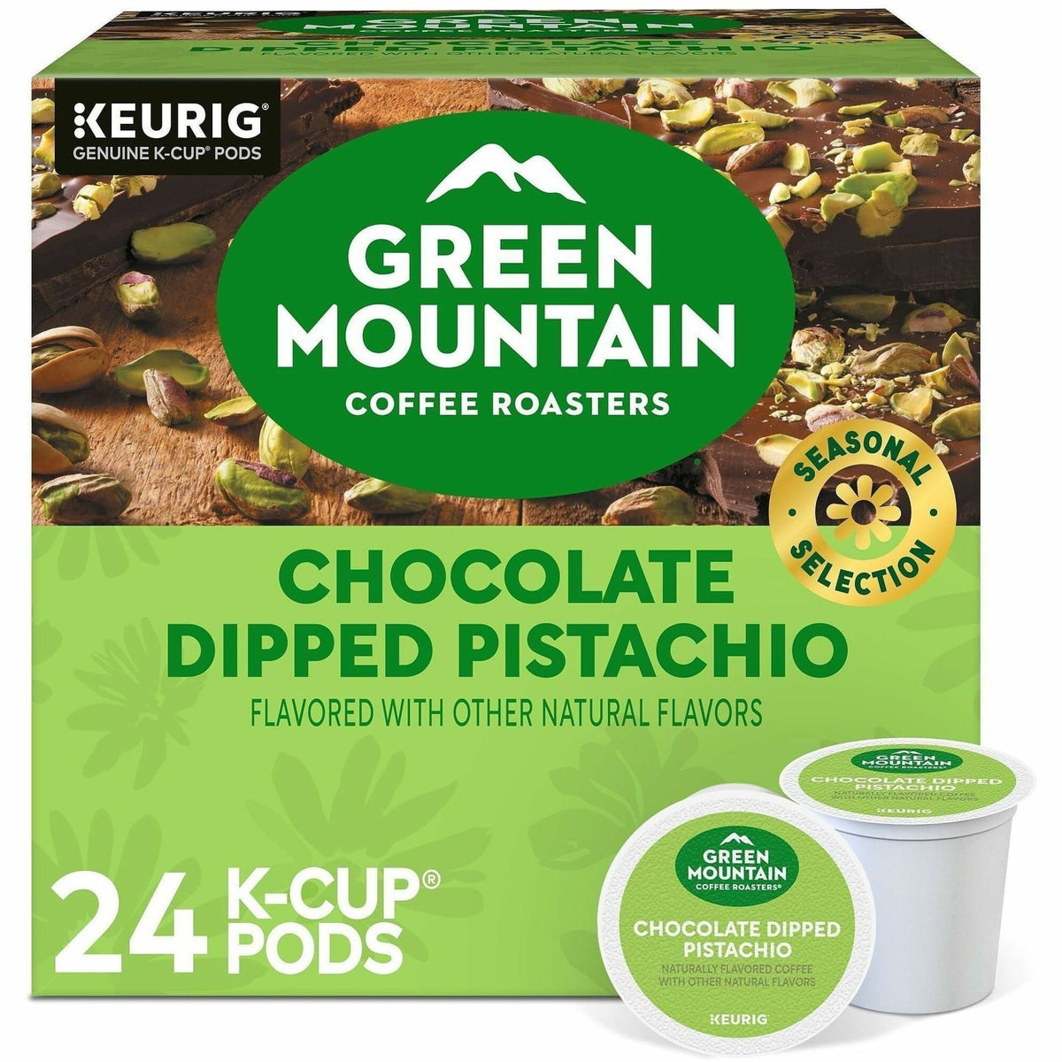 Green Mountain Coffee Roasters® K-Cup Coffee - Compatible with Keurig Brewer - Smooth - K-Cup - Chocolate Dipped Pistach