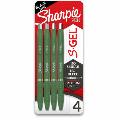 Sharpie S-Gel, Fashion Barrel, Medium Point (0.7mm) - 0.7 mm Medium, Bold Pen Point - Retractable - Black Ink - Gel-base