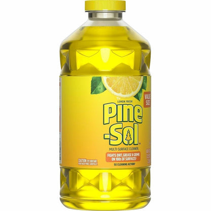 Pine-Sol Multi-Surface Cleaner - For Multi Surface - Concentrate - Liquid - 80 fl oz (2.5 quart) - Lemon Fresh Scent - 6