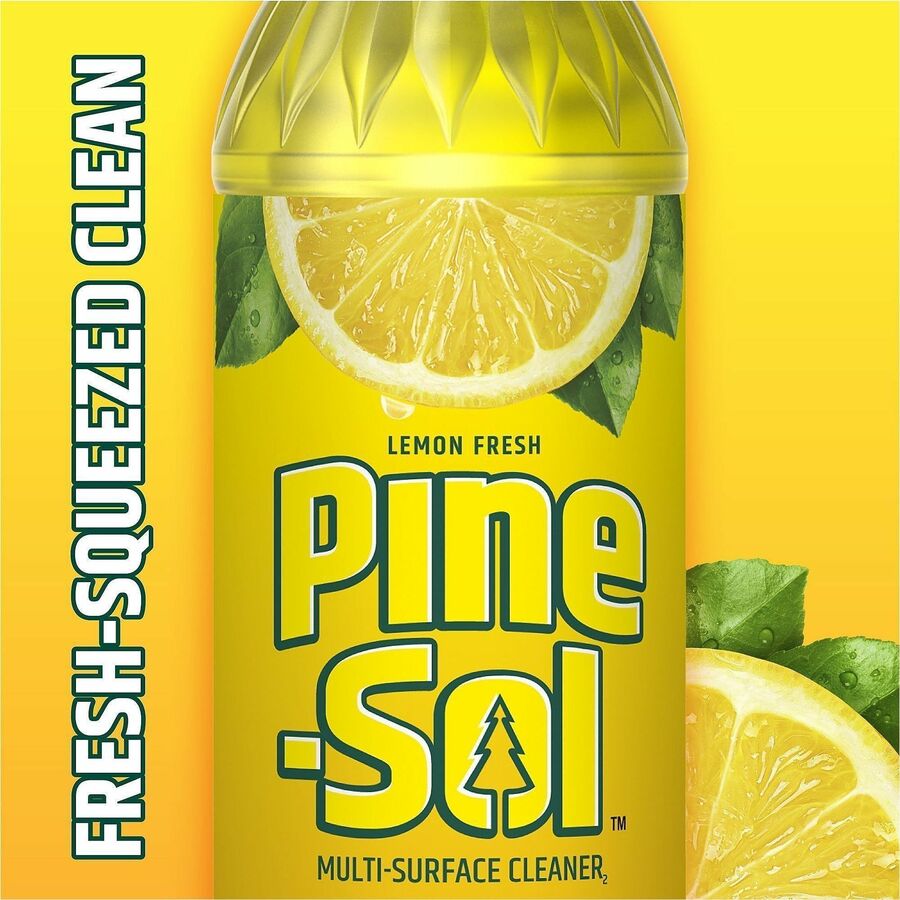 Pine-Sol Multi-Surface Cleaner - For Multi Surface - Concentrate - Liquid - 80 fl oz (2.5 quart) - Lemon Fresh Scent - 6
