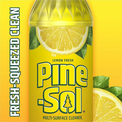 Pine-Sol Multi-Surface Cleaner - For Multi Surface - Concentrate - Liquid - 80 fl oz (2.5 quart) - Lemon Fresh Scent - 6
