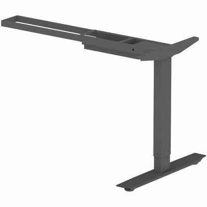 Lorell Sit-Stand 3rd-Leg Base - Black Base - 275 lb Capacity - Height Adjustable - 45" Height x 51.60" Width x 26.40" De