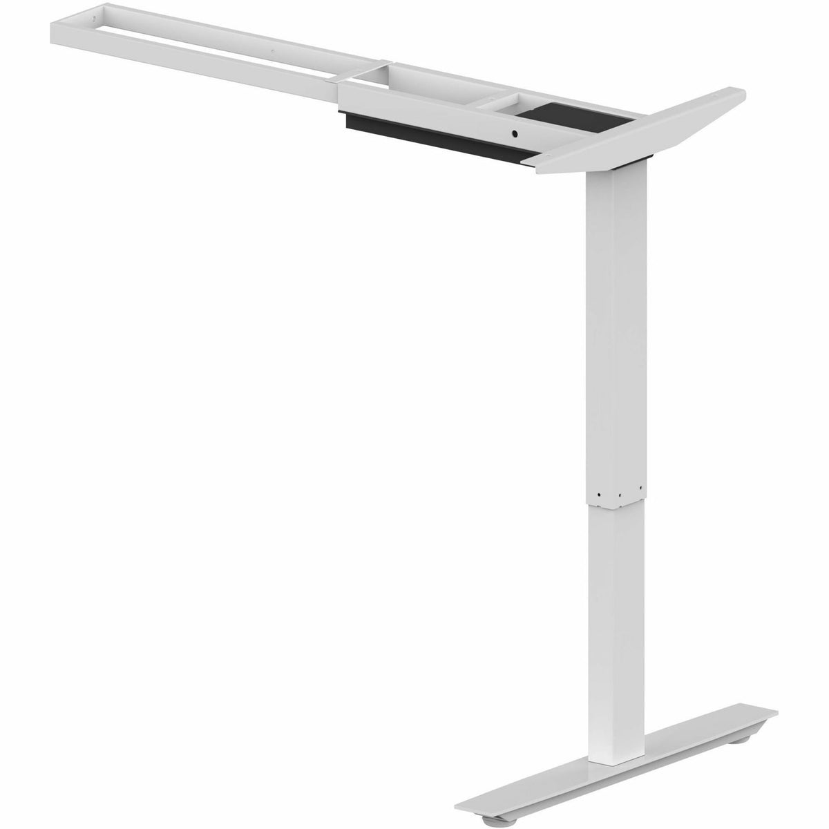 Lorell Sit-Stand 3rd-Leg Base - Silver Base - 275 lb Capacity - Height Adjustable - 45" Height x 51.60" Width x 26.40" D
