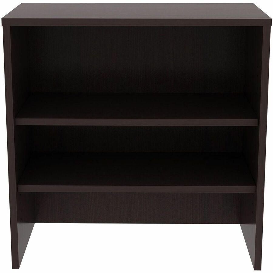 Lorell Essentials 2-shelf Stack-on Bookcase - 36" Height x 36" Width x 15" Depth - 2 Shelve(s) - Material: Laminate, Met