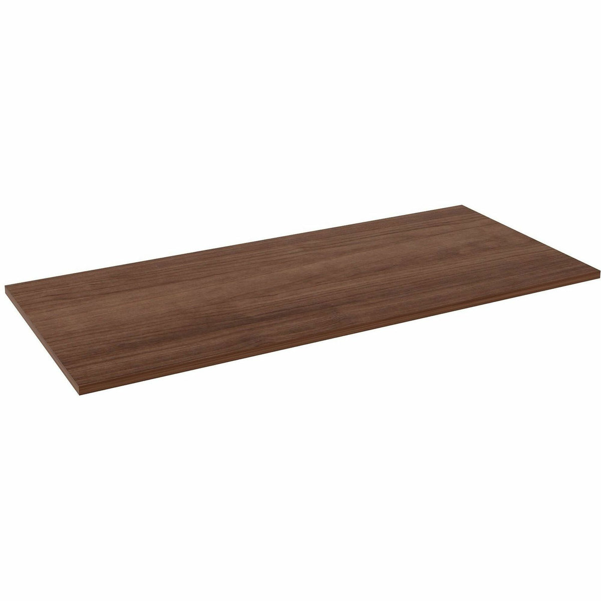 Lorell Multipurpose Tabletop - Rectangle - 30" Width x 66" Depth x 1" Thickness - Band Edge - Walnut, Laminate Table Top