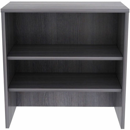Lorell Essentials 2-shelf Stack-on Bookcase - 36" Height x 36" Width x 15" Depth - 2 Shelve(s) - Material: Laminate, Met