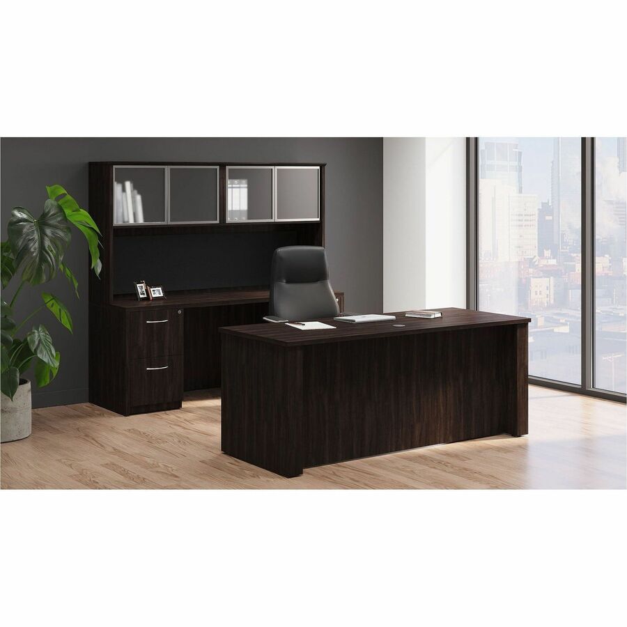Lorell Sit-to-Stand Two-Tier Base - Silver Top - Silver Two-tier Base - 275 lb Capacity - Height Adjustable - 45.10" Hei
