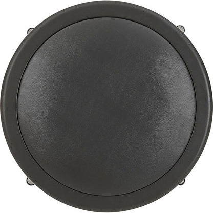 Lorell Metal Shop Stool - Vinyl Seat Material - Light Gray - Metal - 1 Each