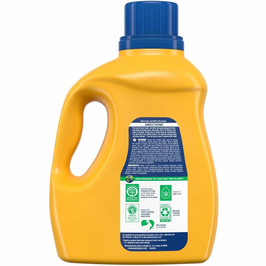 Arm & Hammer Clean Burst Laundry Detergent - For Laundry, Fabric - Concentrate - Liquid - 105 fl oz (3.3 quart) - Clean 