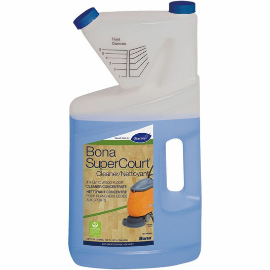 Diversey Bona SuperCourt Cleaner - For Wood Floor, Gym, Hardwood Floor - 128 fl oz (4 quart) - Characteristic Scent - 4 