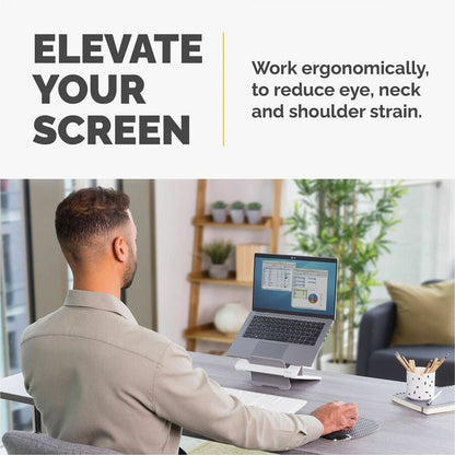 Fellowes Breyta™ Laptop Stands - Up to 14" Screen Support - 8.80 lb Load Capacity - 0.50" Height x 9.20" Width x 10.50" 