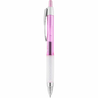 uniball™ 207 Gel Pens - 0.7 mm Medium Pen Point - Retractable - Black Ink - Pigment-based, Gel-based - Pink Barrel - 36 