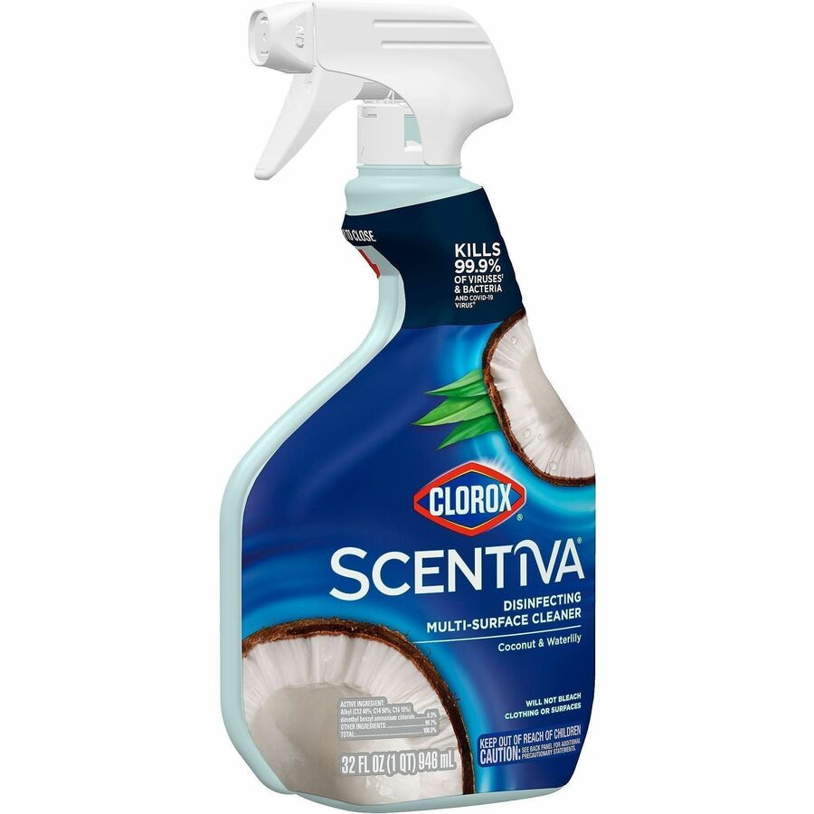 Clorox Scentiva Multi-Surface Cleaner - For Multi Surface, Home, Multipurpose - Spray - 32 fl oz (1 quart) - Coconut & W