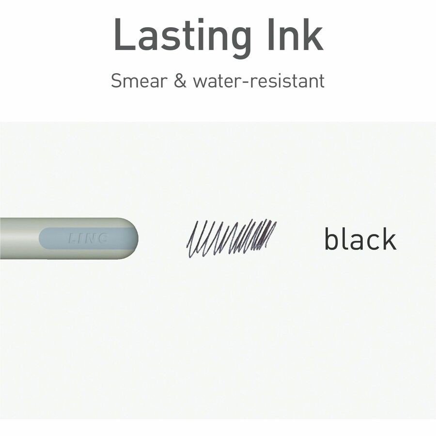 Pentonic Frosted Barrel Ballpoint Pens - 0.7 mm Fine Pen Point - Assorted Ink - Frost Barrel - 15 / Box