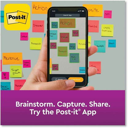 Post-it® Super Sticky Pop-up Notes R330-10SSJOY, 3 in x 3 in (76 mm x 76 mm) - 900 - 3" Flag/Note Width x 3" Flag/Note L