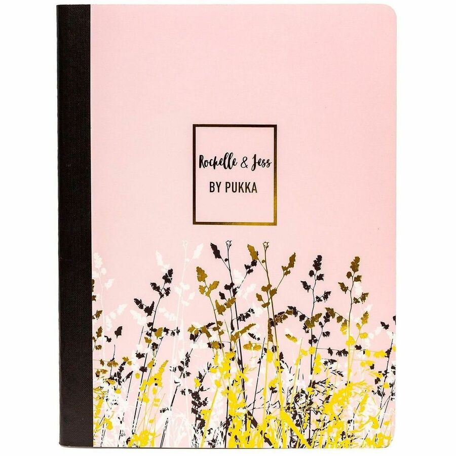 Pukka Pads Rochelle & Jess Composition Books - 70 Pages - Printed - Both Side Ruling Surface - College Ruled Front Rulin