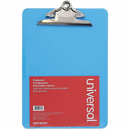 Universal Clipboard - 1.25" Clip Capacity - Storage for Document, Paper - 8 1/2" x 11" Sheet Size - Butterfly Clip - Pla