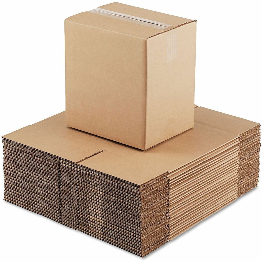 Universal Shipping Case - External Dimensions: 11.3" Length x 8.8" Width x 12" Height - Flap Closure - Corrugated Kraft 