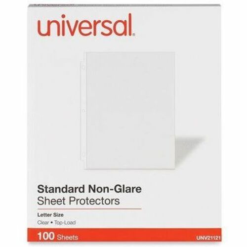 Universal Sheet Protector - 2 x Sheet Capacity - For Letter 8 1/2" x 11" Sheet - 3 x Holes - Ring Binder - Top Loading -