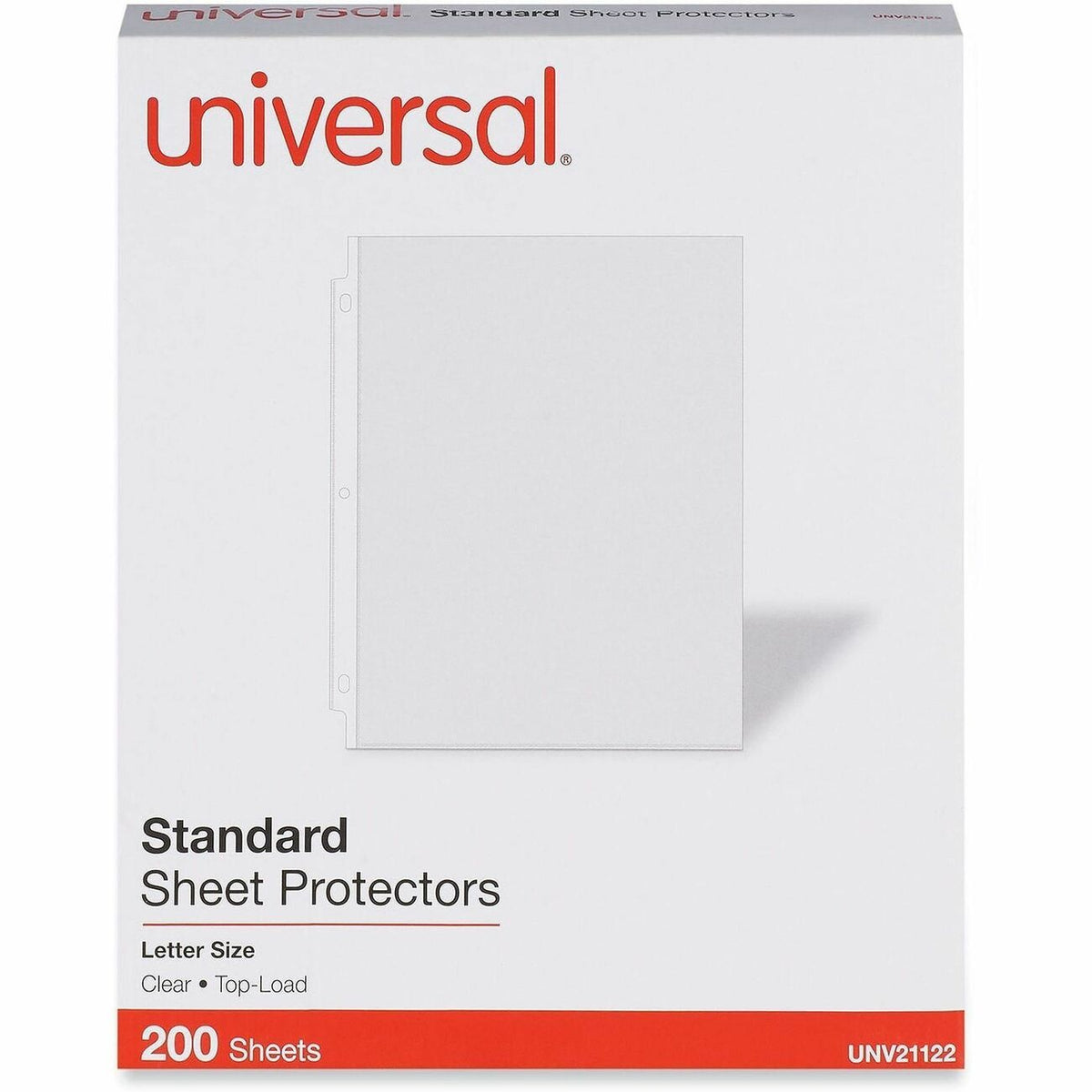 Universal Sheet Protector - 2 x Sheet Capacity - For Letter 8 1/2" x 11" Sheet - 3 x Holes - Ring Binder - Top Loading -