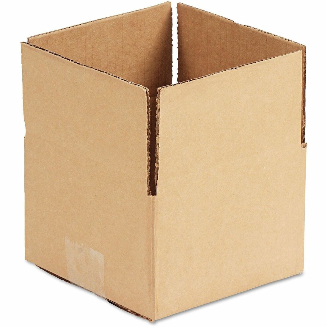 Universal Shipping Case - External Dimensions: 6" Length x 6" Width x 4" Height - Flap Closure - Corrugated Kraft - Brow