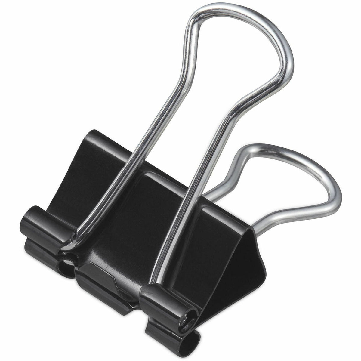 Universal Binder Clip Zip-Seal Bag Value Pack, Medium, Black/Silver, 36/Pack - Medium - 1.3" Width - 0.63" Size Capacity
