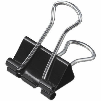 Universal Binder Clip Zip-Seal Bag Value Pack, Medium, Black/Silver, 36/Pack - Medium - 1.3" Width - 0.63" Size Capacity