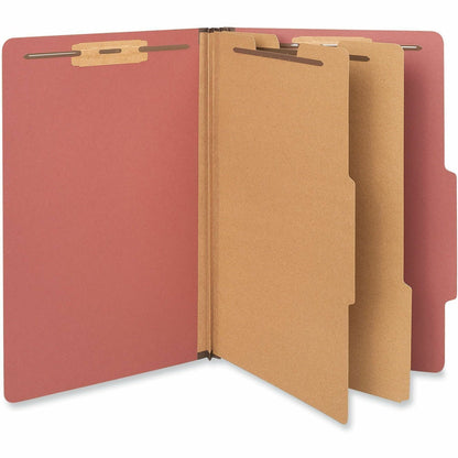 Universal 2/5 Tab Cut Legal Recycled Classification Folder - 8 1/2" x 14" - 2 1/2" Expansion - 6 Fastener - 2" Fastener 