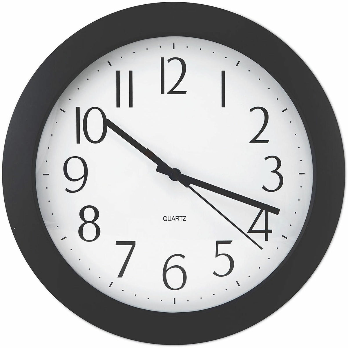Universal Wall Clock - Analog - Quartz - Black Case - Modern Style - 1
