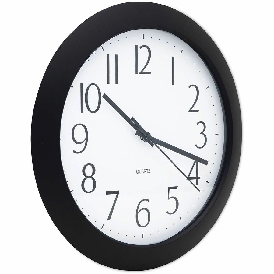 Universal Wall Clock - Analog - Quartz - Black Case - Modern Style - 1