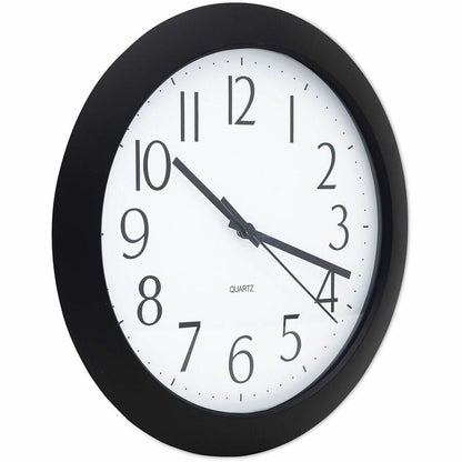 Universal Wall Clock - Analog - Quartz - Black Case - Modern Style - 1