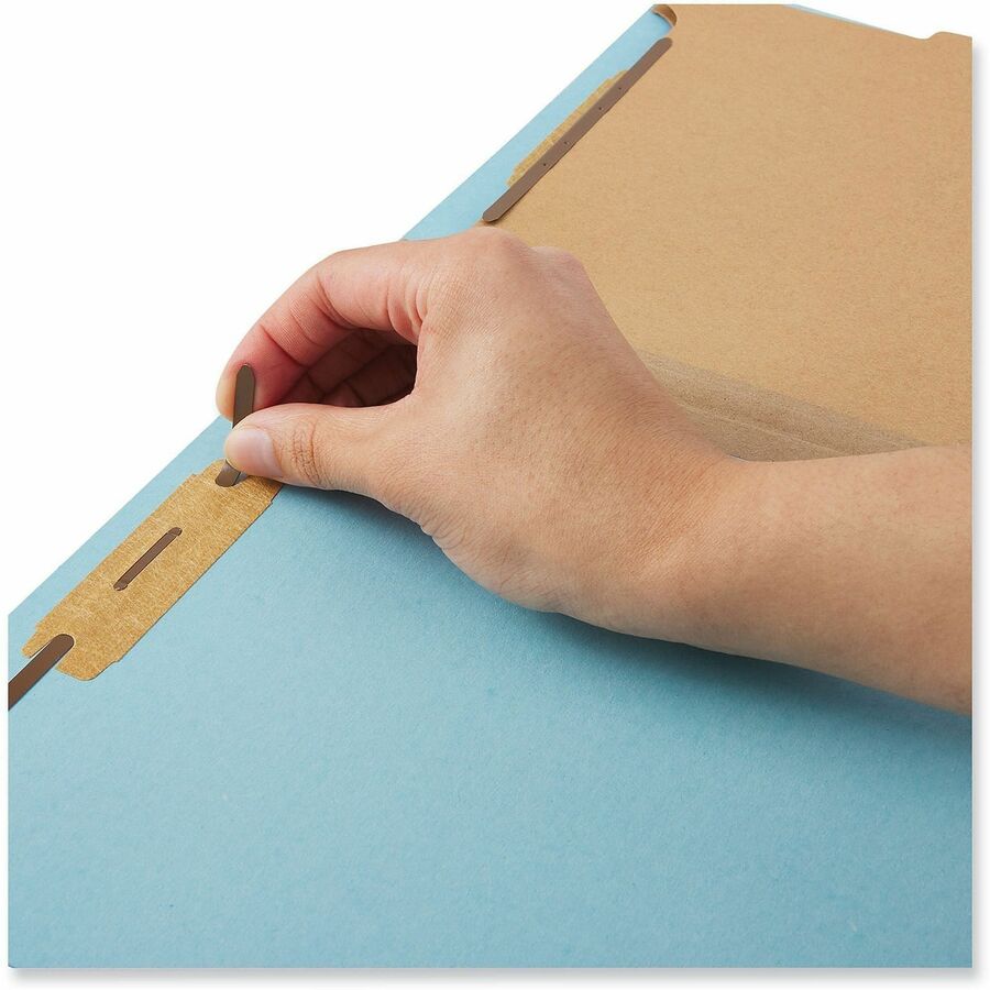 Universal 1/3 Tab Cut Letter Recycled Classification Folder - 8 1/2" x 11" - 1" Expansion - 2 Fastener - 2" Fastener Cap