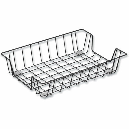Universal Wire Metal Letter Tray, 1 Section, Letter Size Files, 10" x 14.13" x 3" , Black - 1 Compartment(s) - 1 Each