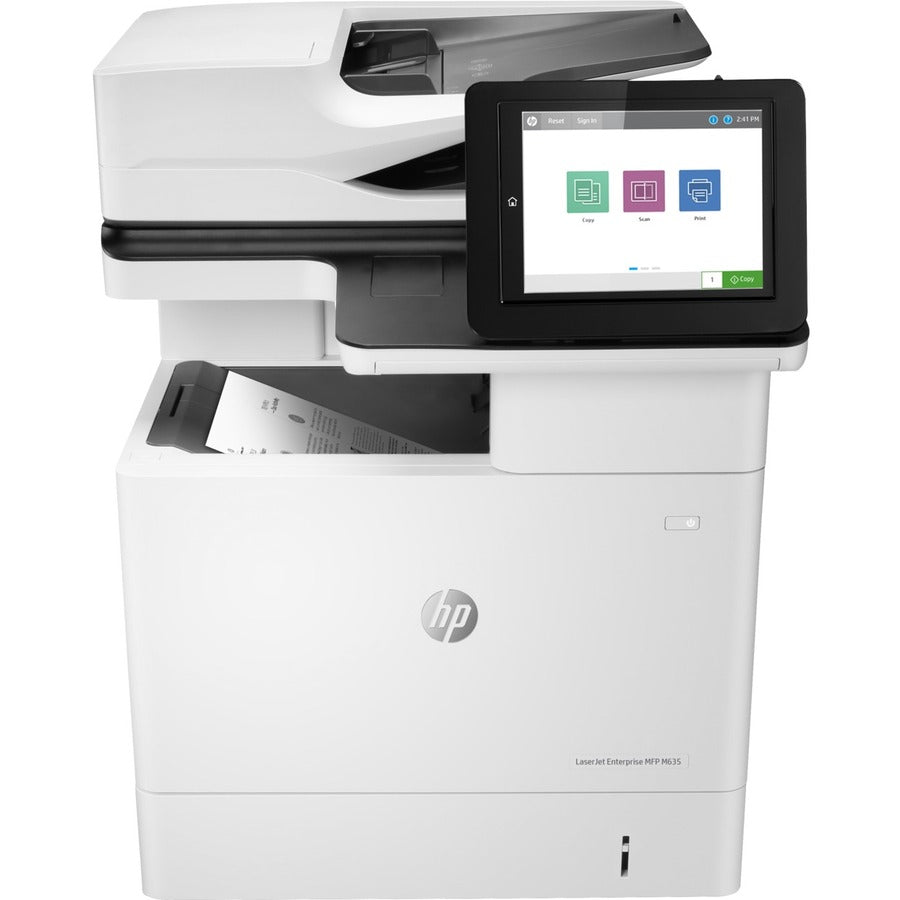 HP LaserJet Enterprise M635h Laser Multifunction Printer - Monochrome - Copier/Printer/Scanner - 65 ppm Mono Print - 120