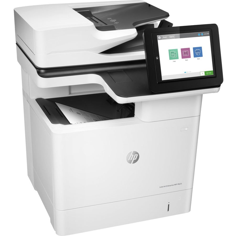 HP LaserJet Enterprise M635h Laser Multifunction Printer - Monochrome - Copier/Printer/Scanner - 65 ppm Mono Print - 120