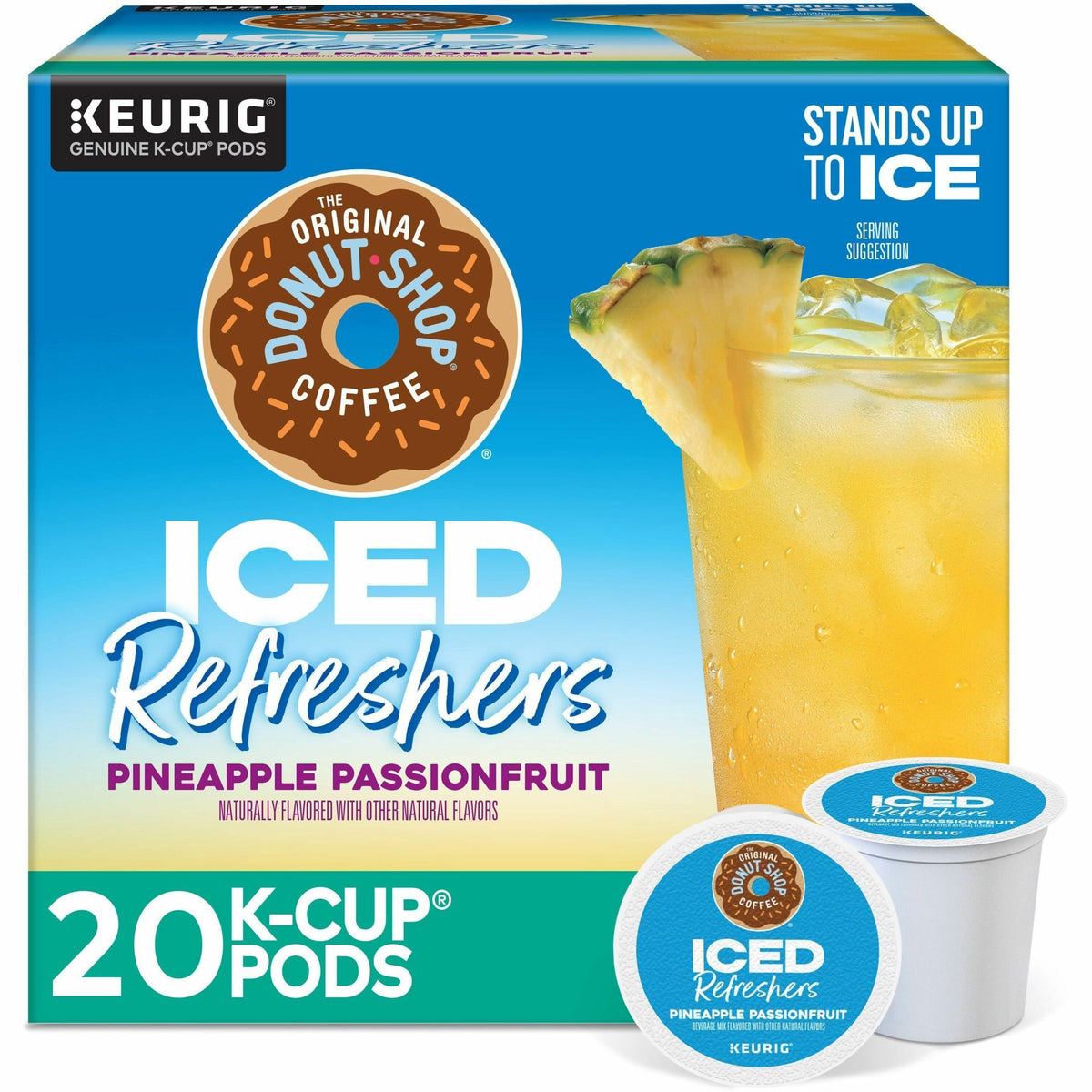 The Original Donut Shop® K-Cup Iced Refreshers - Pineapple Passionfruit - 20 / Box