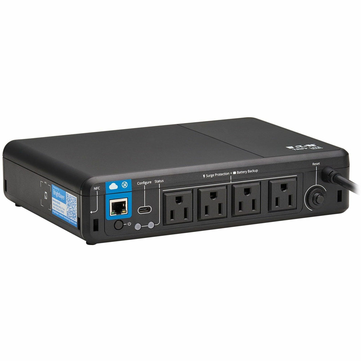 Tripp Lite series BC600RNC 600VA Desktop/Surface/Wall Mountable UPS - Desktop/Surface/Wall Mountable - 8 Hour Recharge -