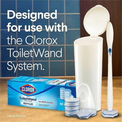 Clorox ToiletWand Toilet Cleaning and Disinfecting Scrubbing Pads Refills - Blue, White - 20 / Box