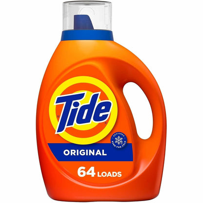 Tide Liquid Laundry Detergent - For Laundry, Washing Machine - Liquid - 80 fl oz (2.5 quart) - Original Scent - Phosphat