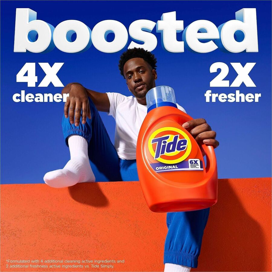 Tide Liquid Laundry Detergent - For Laundry, Washing Machine - Liquid - 80 fl oz (2.5 quart) - Original Scent - Phosphat