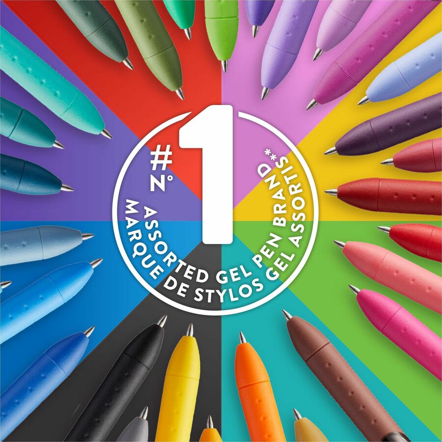 Paper Mate InkJoy Gel Pens - 0.7 mm Pen Point - Retractable - Assorted Ink - Gel-based - 4 / Pack