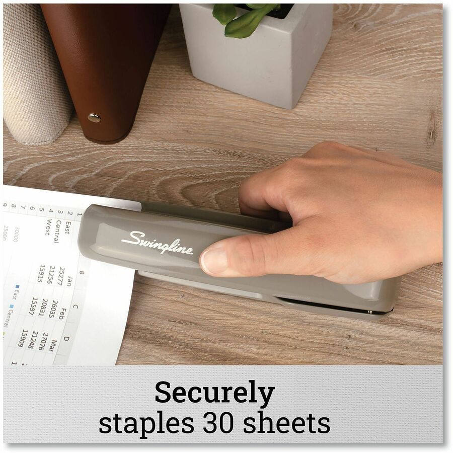 Swingline 747 Business Stapler - Staples Upto 25 Sheet - Holds Upto 210 Staple - Full Strip - Top Loading - Steel Gray, 