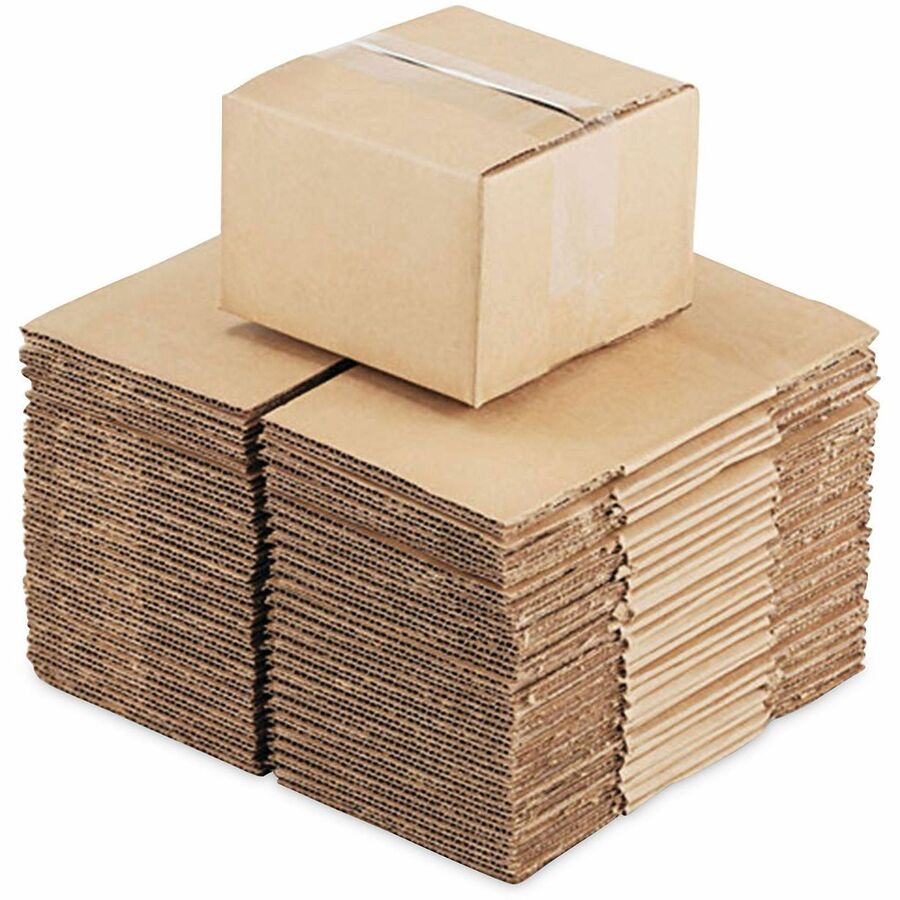 Universal Shipping Case - External Dimensions: 15" Length x 11" Width x 6" Height - Flap Closure - Corrugated Kraft - Br